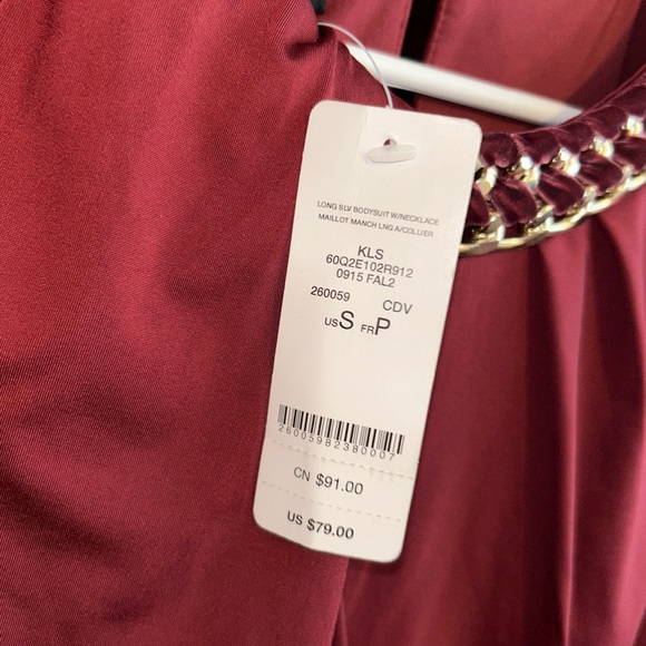 NWT! Two Bebe Chain Keyhole Bodysuits - Picture 13 of 16